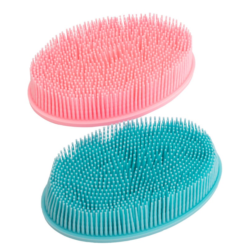 DNC Silicone Body Scrubber Exfoliating Bath Body Brush for Shower 2 Pack - Image 2